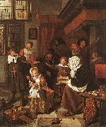 Jan Steen The Feast of St.Nicholas oil on canvas